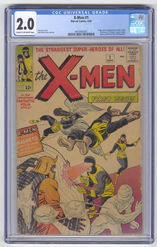 CGC 2.0 The X-Men #1 (Marvel Comics September 1963)