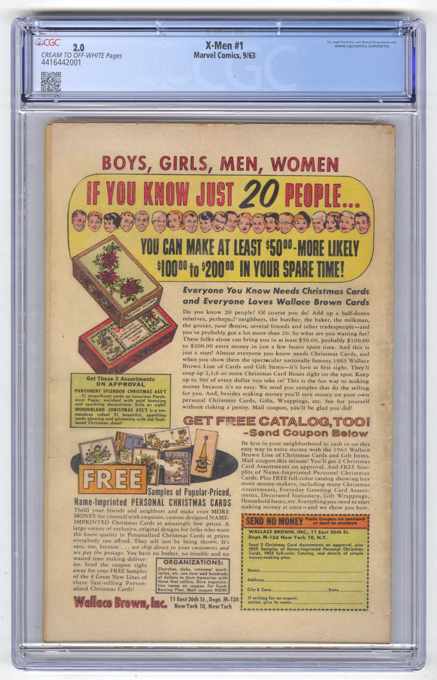 CGC 2.0 The X-Men #1 (Marvel Comics September 1963)