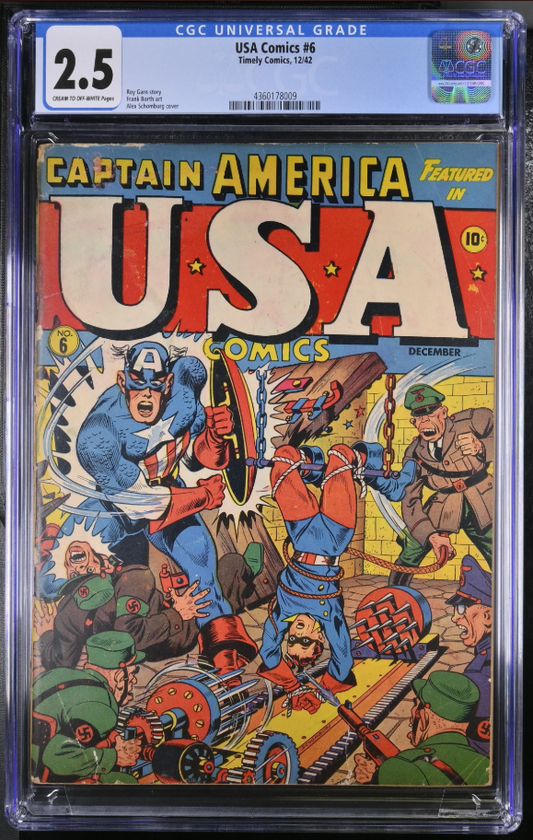 USA Comics (1944, Timely Comics) # 6 CGC 2.5