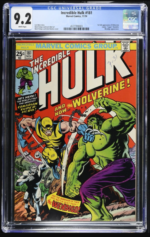 Incredible Hulk (1962 Marvel 1st Series) 181 CGC 9.2